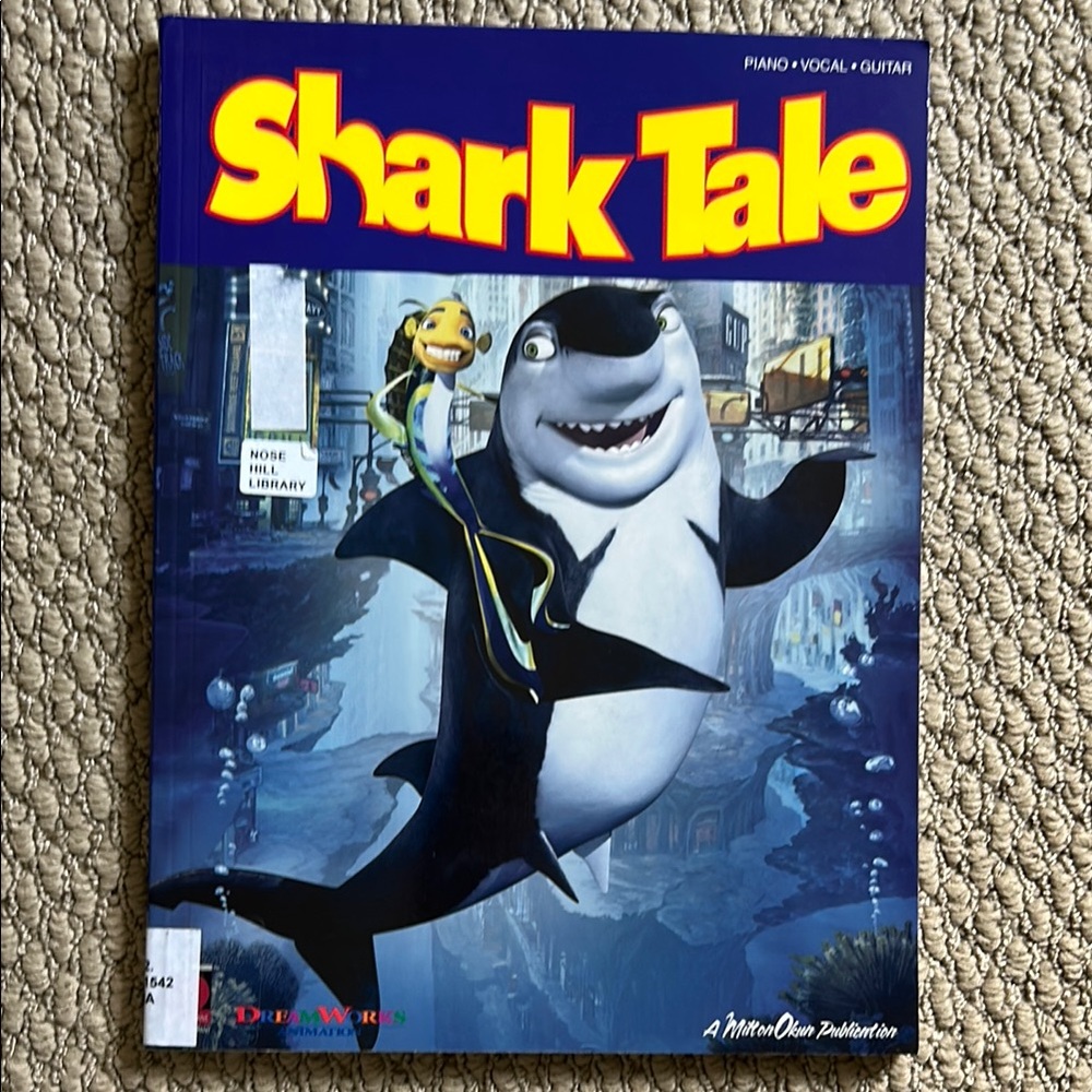 8/$20 Dreamworks Shark Tale Piano Sheet Music Book